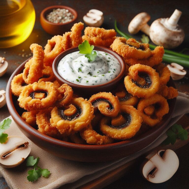 Fried Sliced Mushrooms With Ranch: Crispy, Savory Perfection