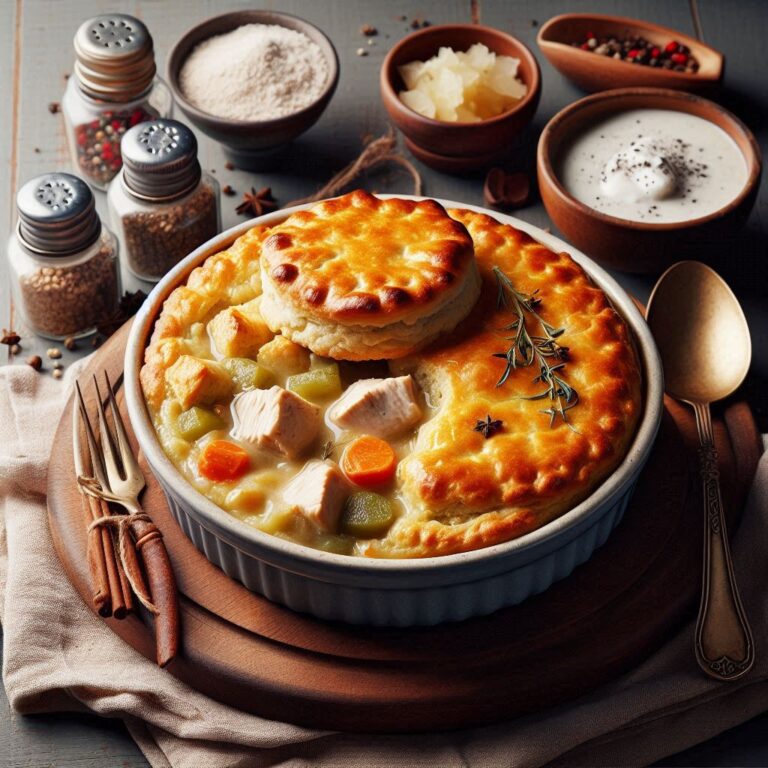 Chicken Pot Pie With Buttermilk Biscuit Topping