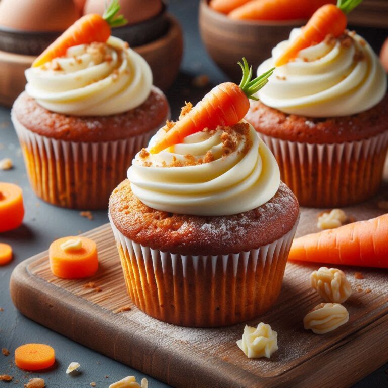 Carrot Cake Cupcakes With Cream Cheese Frosting